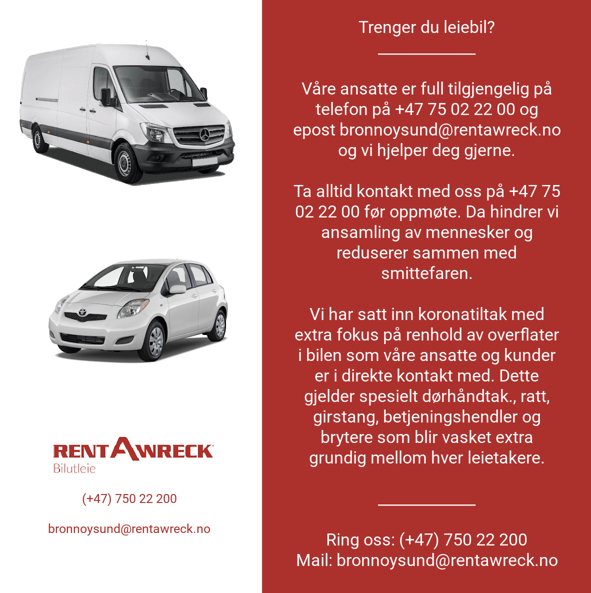 Car Rental in Brønnøysund Budget Car Rental RentAWreck
